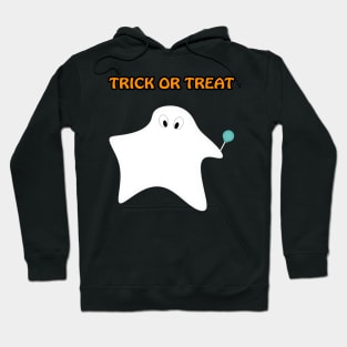 Trick or treat - Halloween, ghost, candy, lollipop. Hoodie